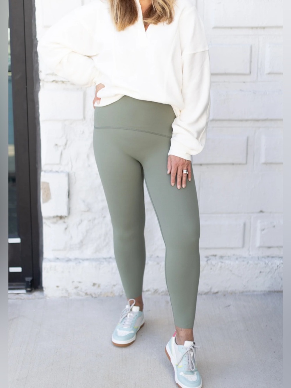 Spanx High Waist Clover Green Leggings